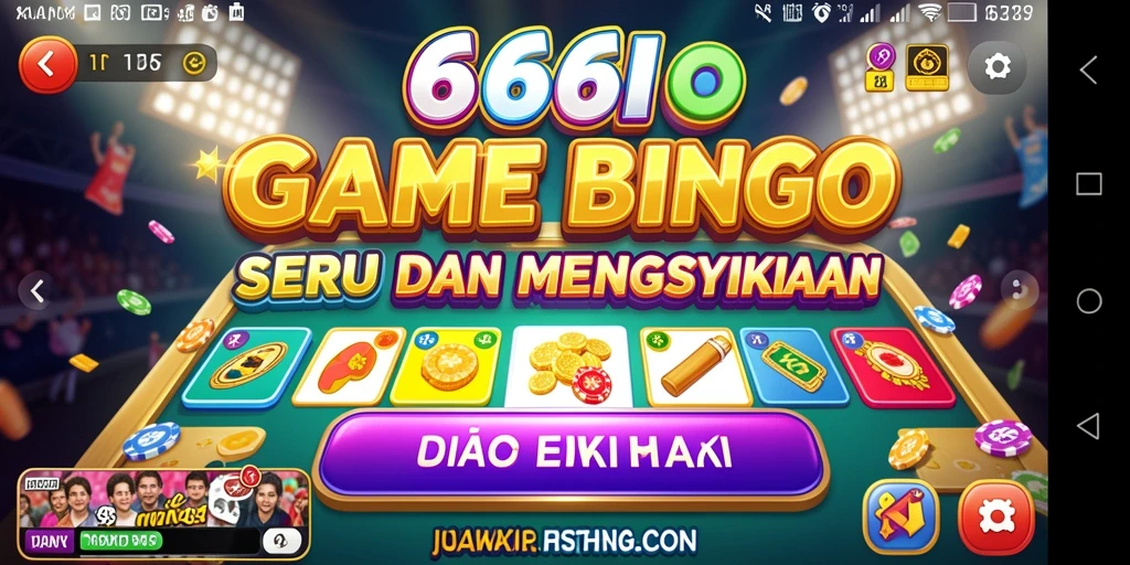 Tampilan menarik dari gameplay Bingo di 666I.