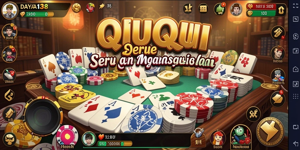 Screenshot gameplay QiuQiu DAYA138 yang menampilkan keseruan bermain.