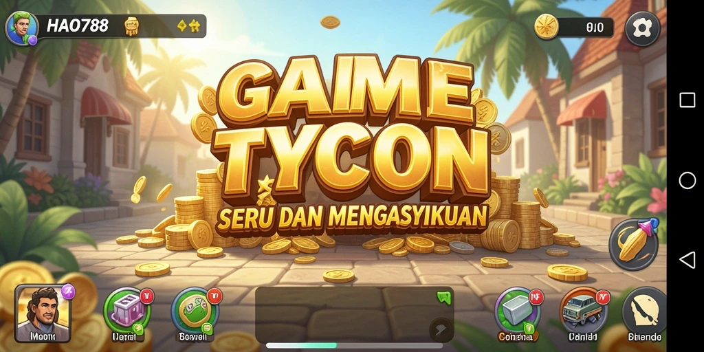 Tampilan gameplay seru HAO788 dengan berbagai pilihan Tycoon.