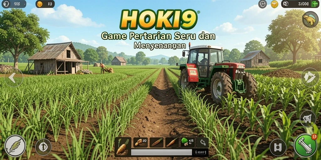 Tampilan gameplay HOKI9 yang menarik saat bertani.
