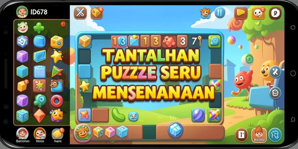 Screenshot ID678 menampilkan pengalaman bermain Puzzle yang menarik dan penuh tantangan.