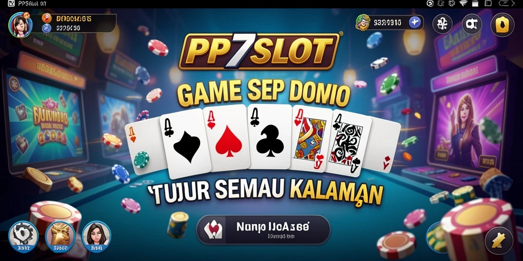 Tampilan gameplay Domino yang menarik dan interaktif dalam PP7SLOT.