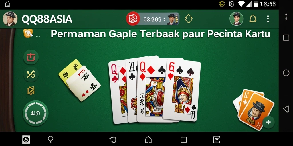 Screenshot gameplay Gaple yang menarik dan seru.