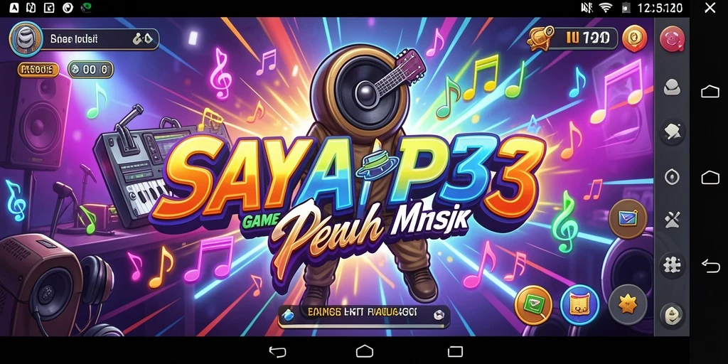 Screenshot utama SAYAP33 menampilkan gameplay musik yang interaktif dan menyenangkan.