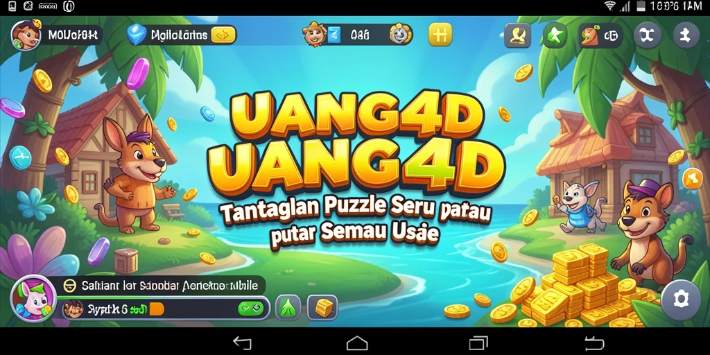 Tangkapan layar gameplay UANG4D menampilkan keseruan menyelesaikan teka-teki.